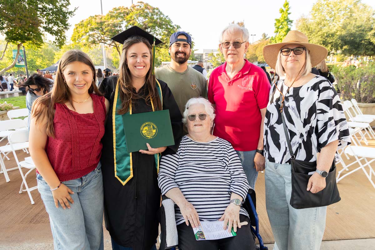 Grad with their family