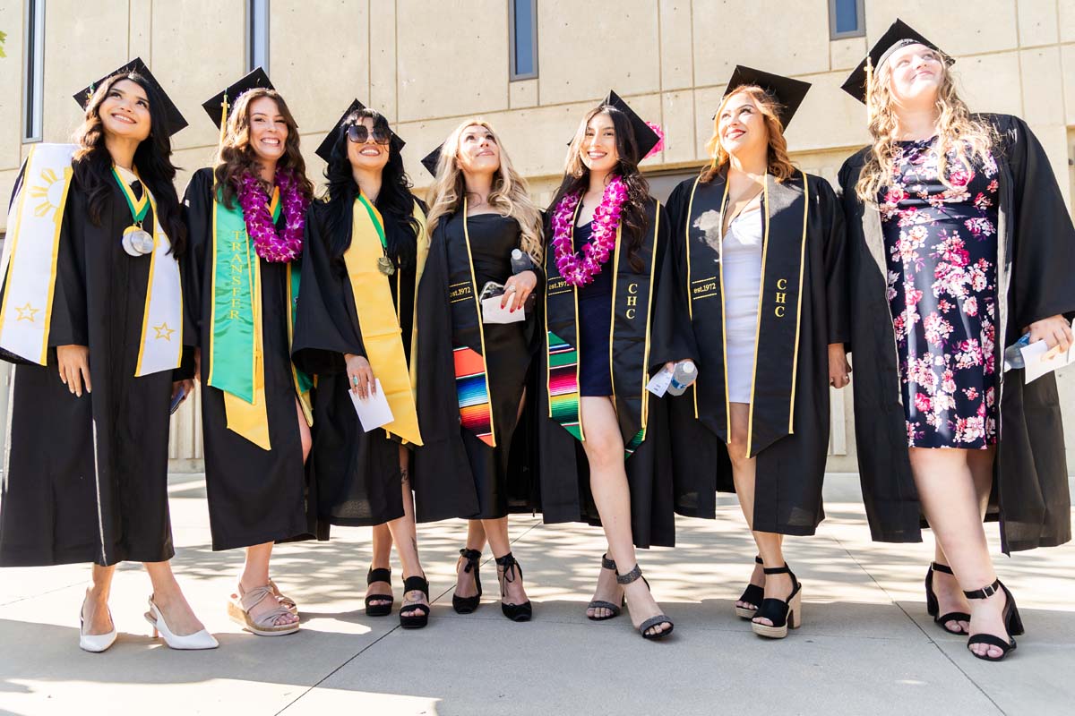 Group of grads before the ceremony