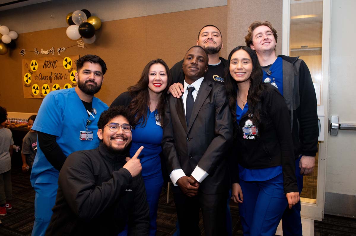 Group photo with grad