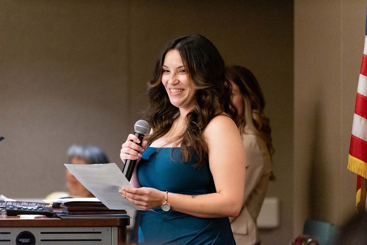 Student speaking