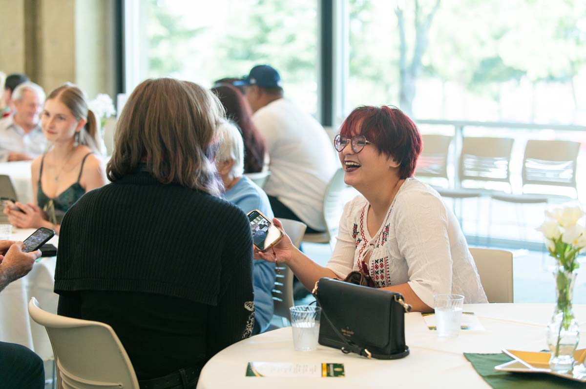 Attendees at Scholarship Reception.