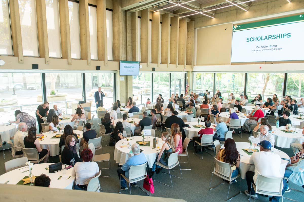 Attendees at Scholarship Reception.
