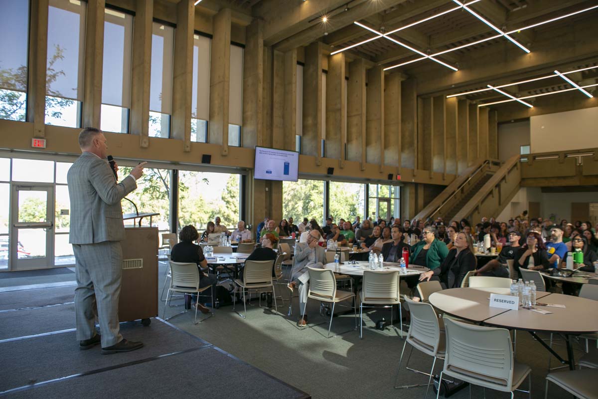 Faculty and Staff at In-Service.