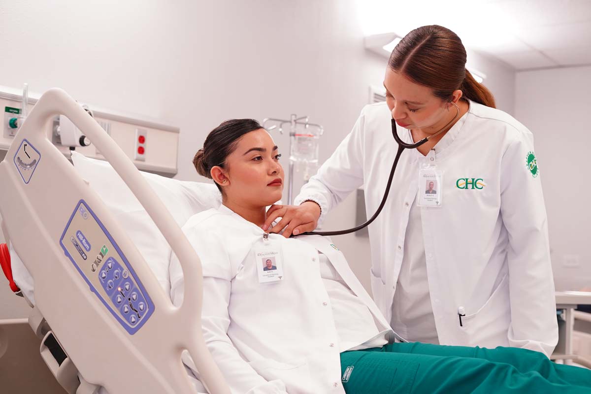 LVN Student Doing Examination