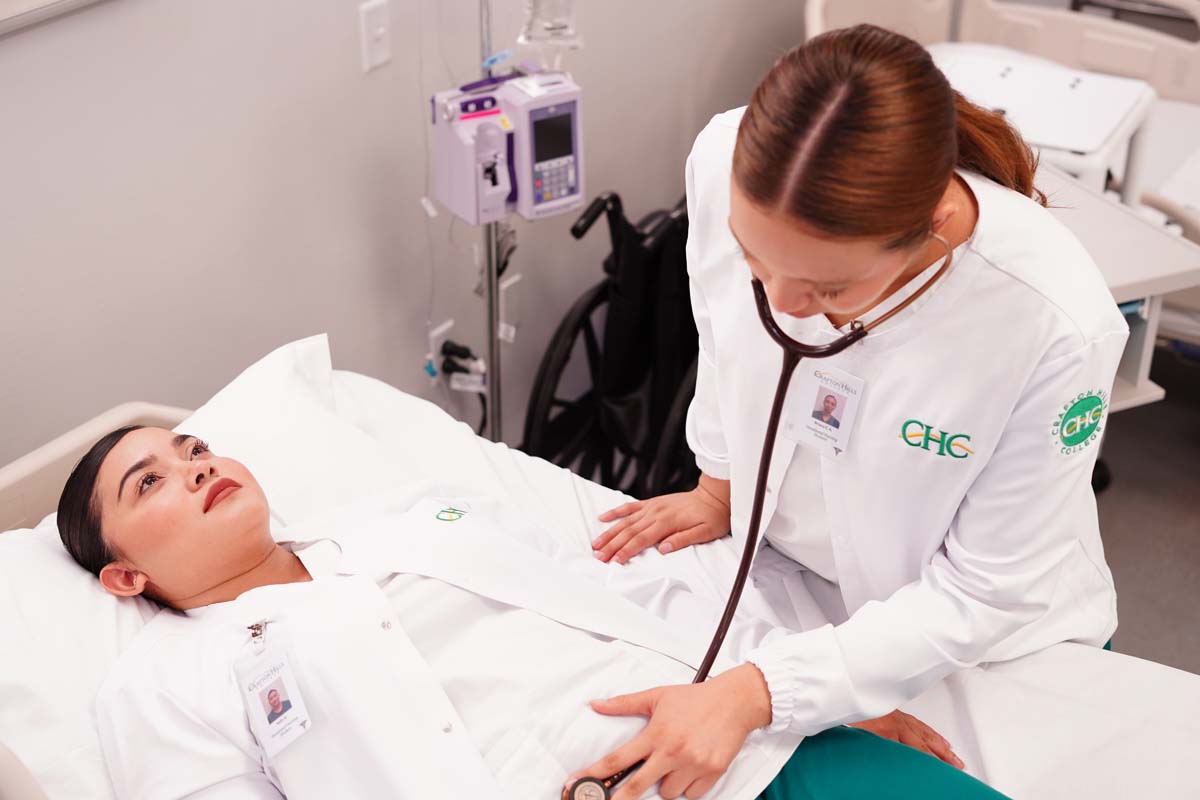 LVN Student Doing Examination