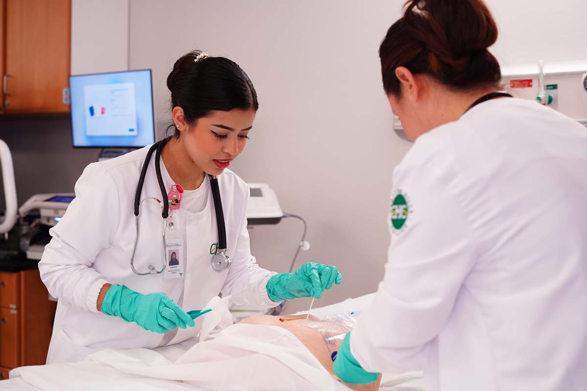 LVN Students Doing Lab Work