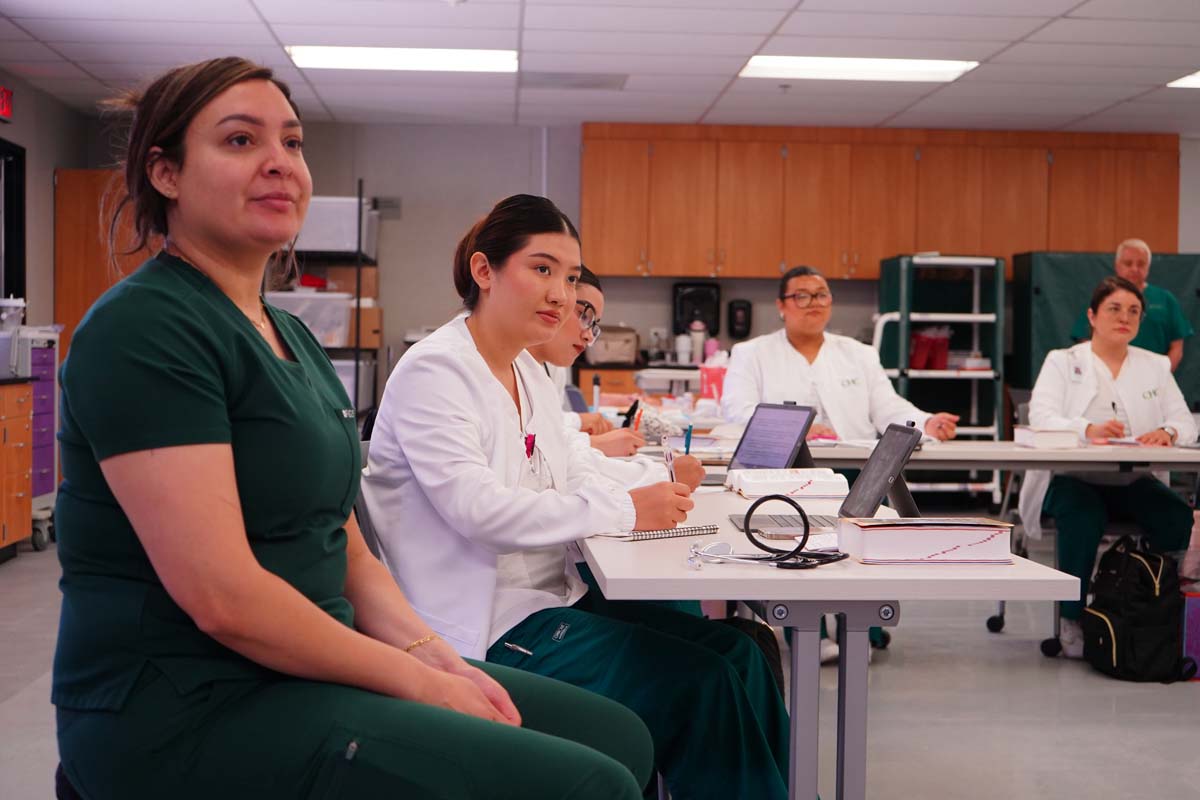 LVN Student Listening to Lecture
