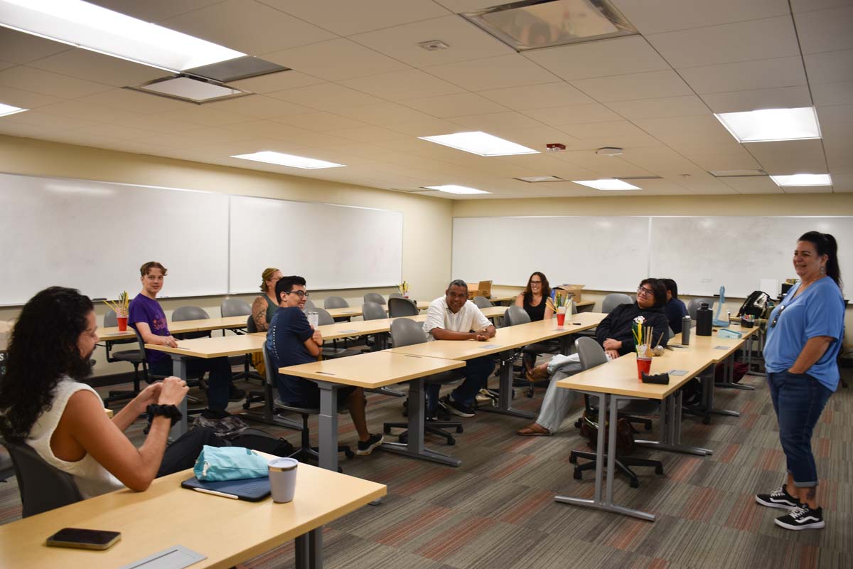 Students at Kickstart to Calculus Workshop.