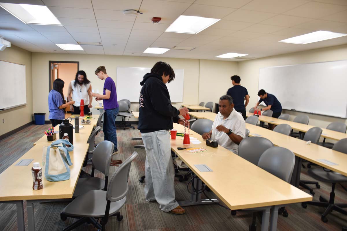 Students at Kickstart to Calculus Workshop.
