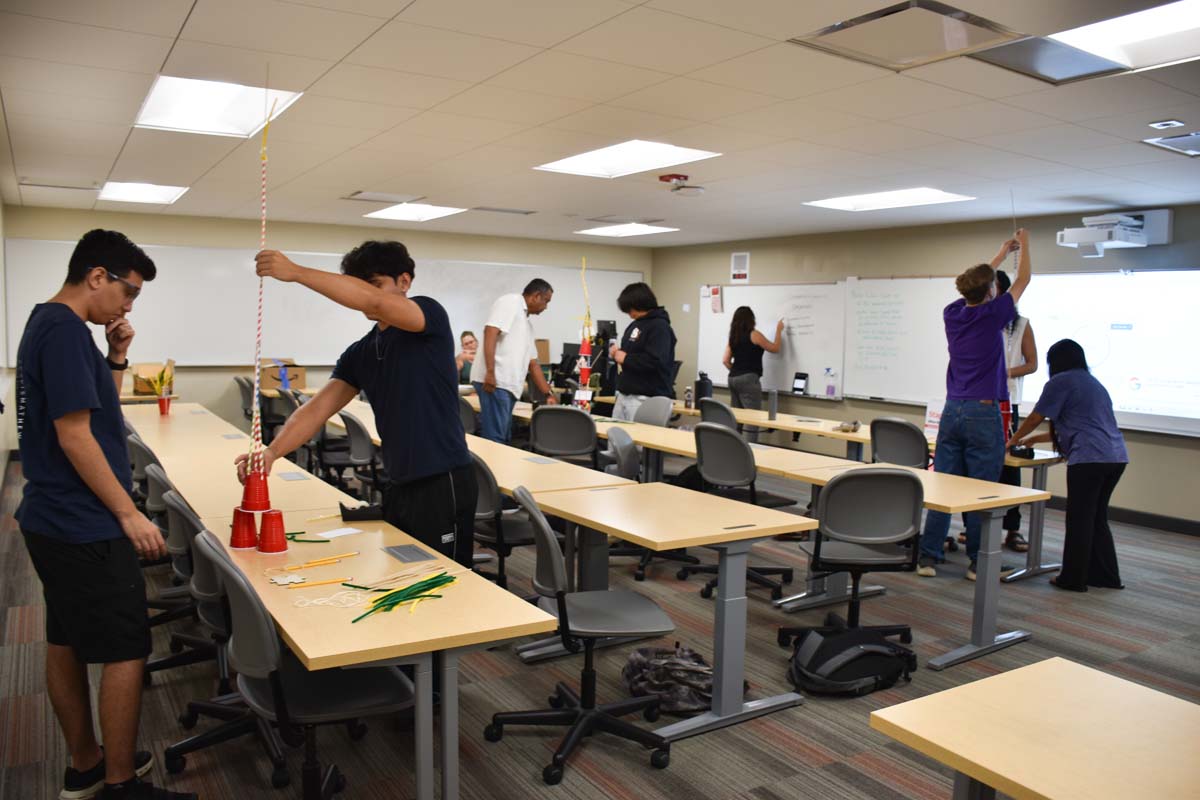 Students at Kickstart to Calculus Workshop.