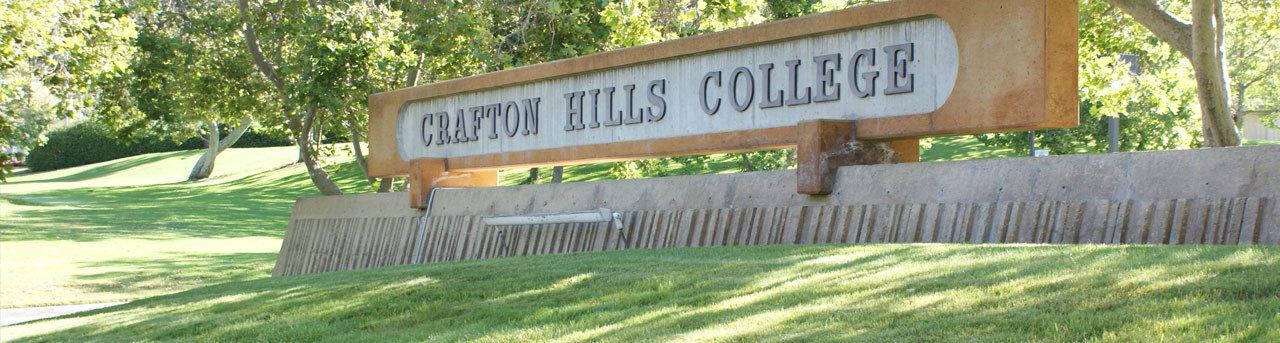 Crafton Hills College sign