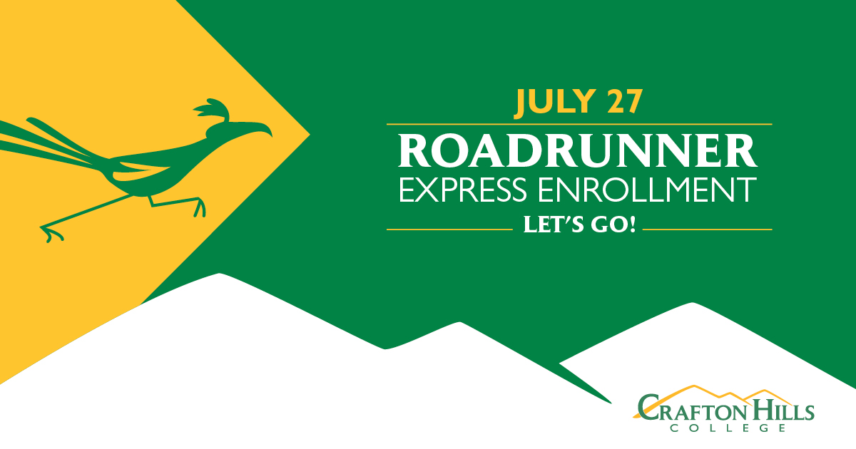 July 27: Roadrunner Express Enrollment - Let's Go!