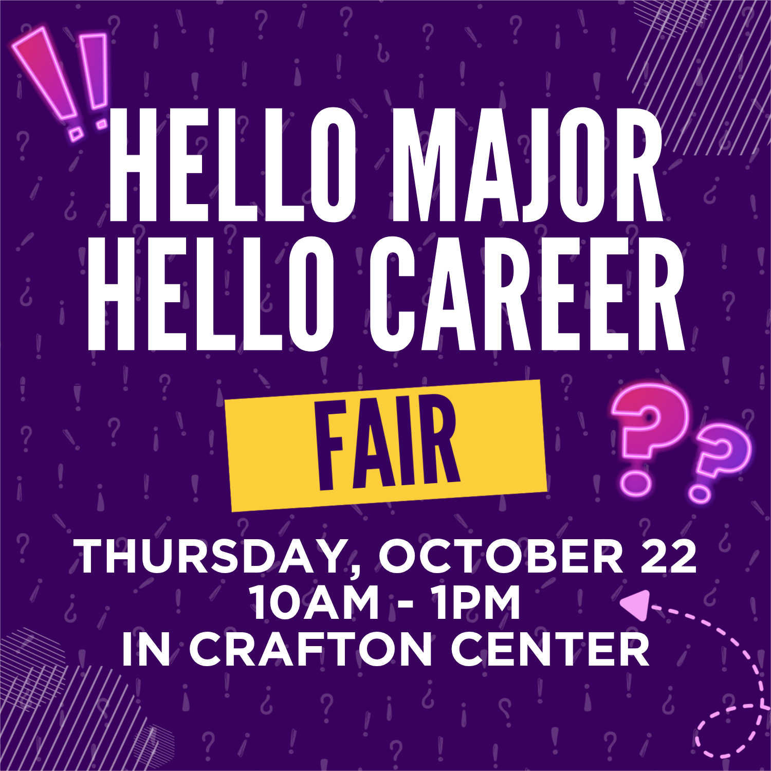 Hello Major Hello Career Fair
