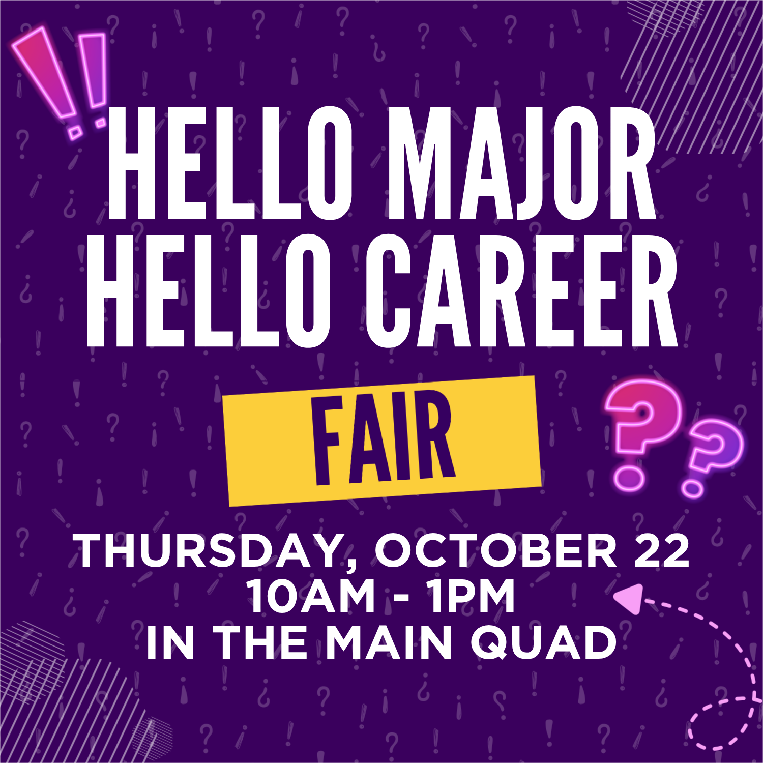 Hello Major Hello Career Fair