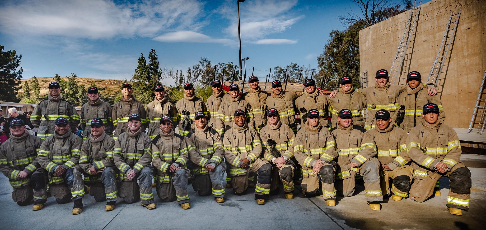 Cadets at Fire Academy graduation