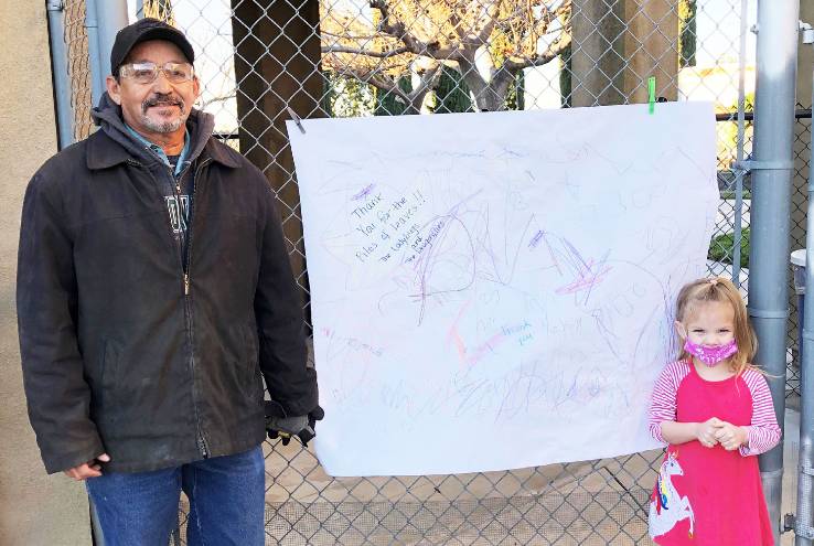 Javier Davila Recognized by Children at the Child Development Center