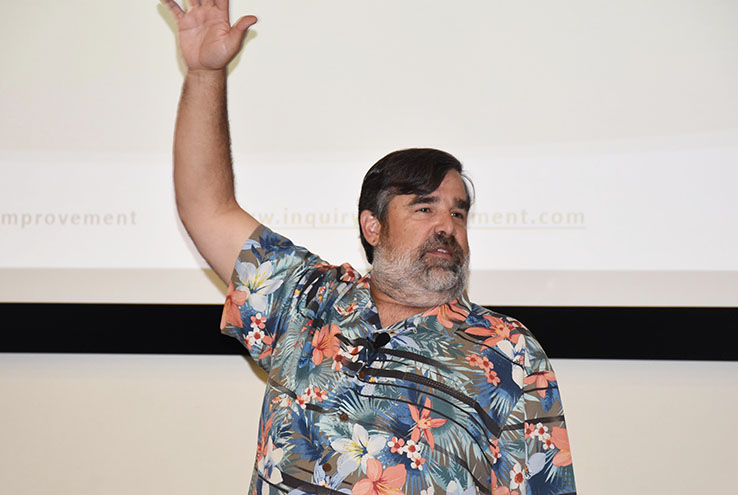 Speaker Robert Johnstone at Opening Day event