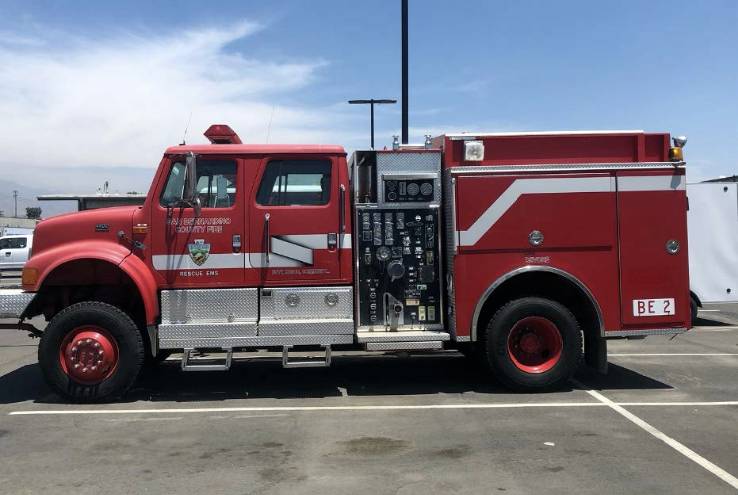 Crafton Hills College Regional Fire Academy  Receives Donation of Fire Engine