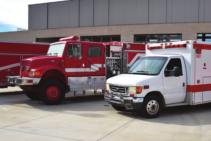 Crafton Hills College Receives Ambulance and Wildland Fire Engine from San Bernardino County Fire