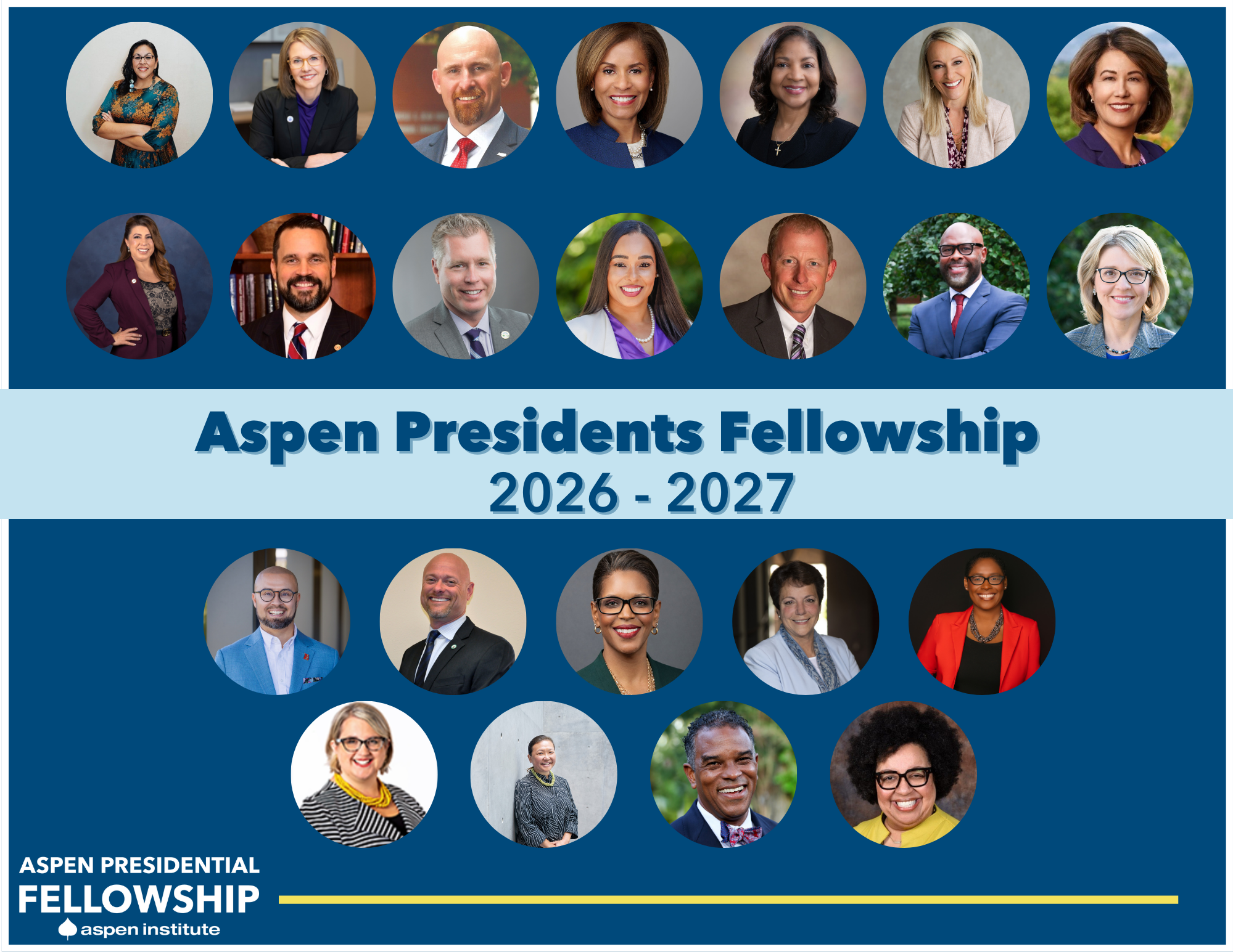 Aspen Institute Presidents Fellowship Cohort