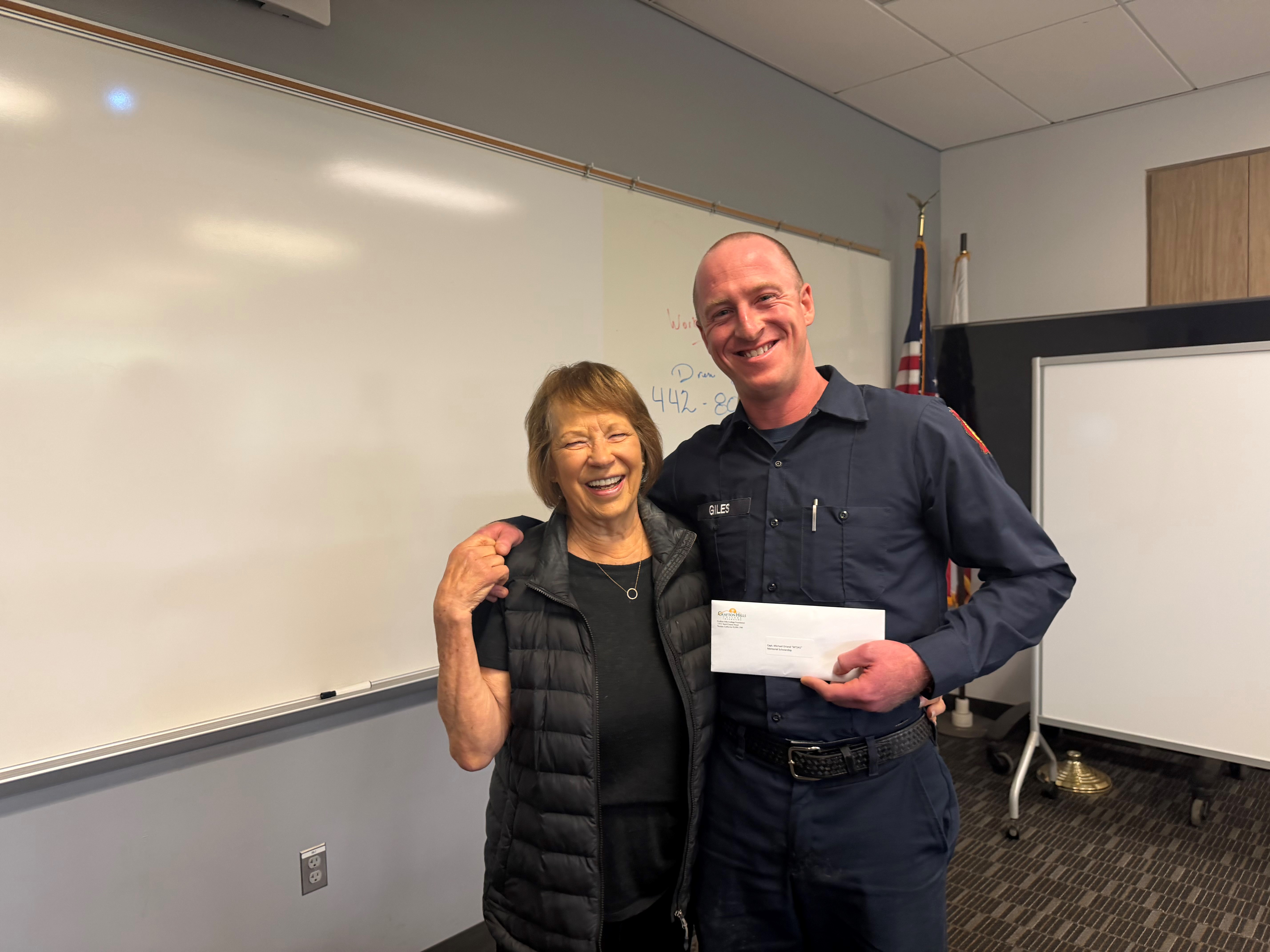 the Michael Orland Memorial Scholarship to Walter Giles