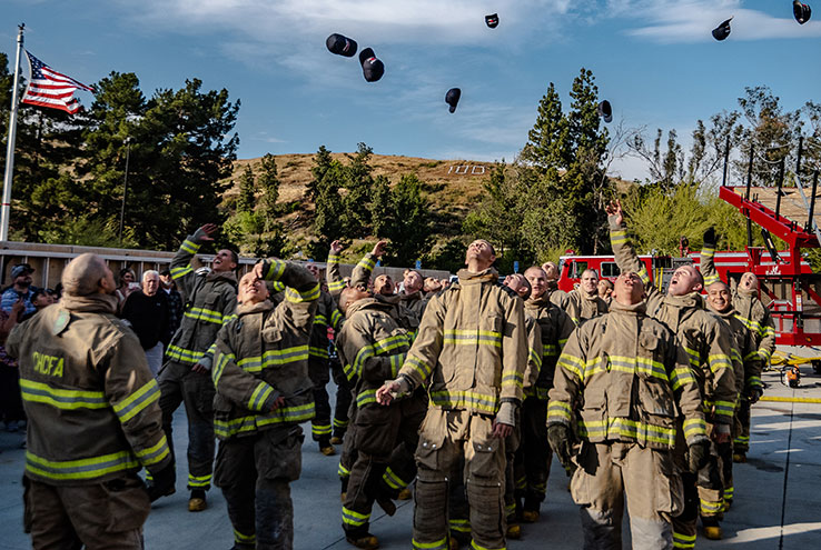 Cadets celebrate their graduation