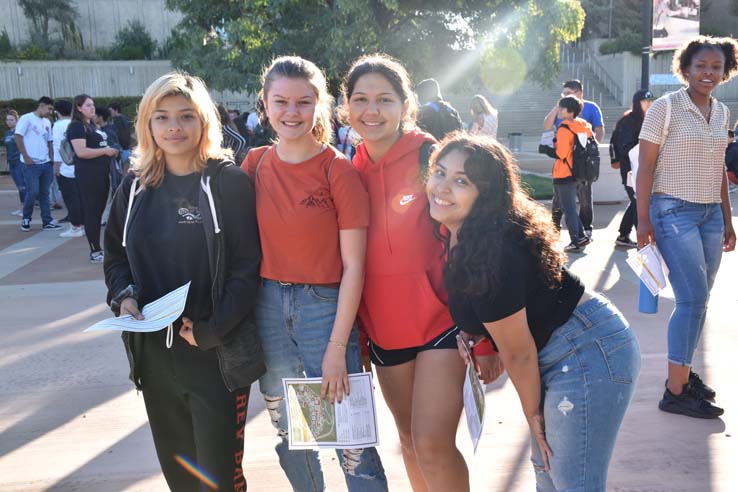 Students enjoying High School Visitation Day