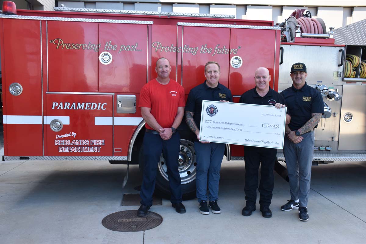 Redlands Professional Firefighters Establish Endowed Scholarship