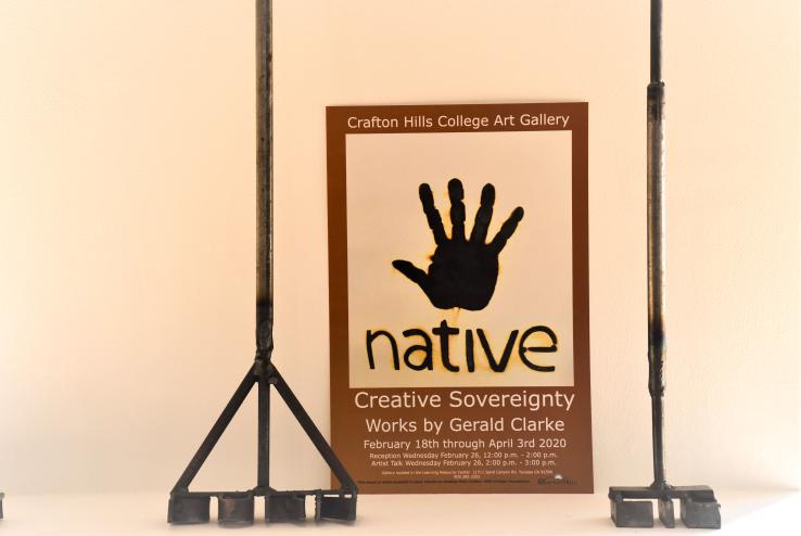 Native: Creative Sovereignty by Gerald Clarke  Exhibit Poster