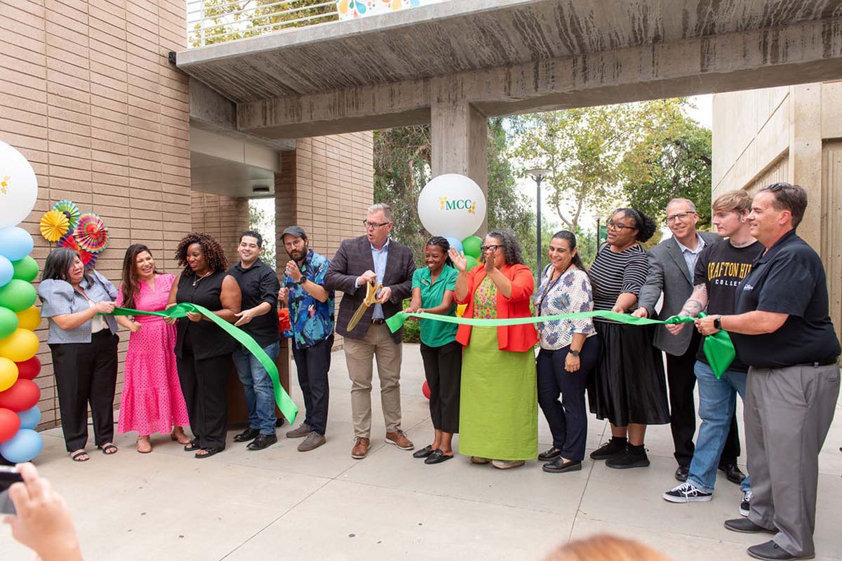 Multicultural ribbon cutting