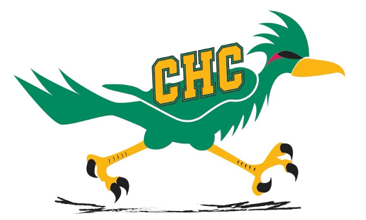 Roadrunner with the letters "CHC"