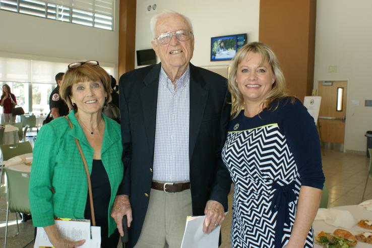 Paula Ahlborn, William (Bill) Ahlborn, Michelle Riggs, CHC Director of Institutional Advancement