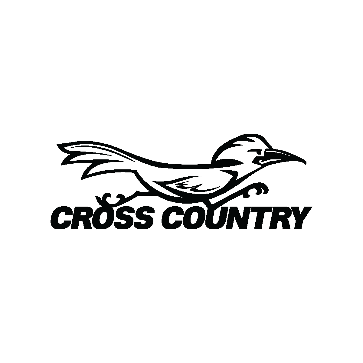 Cross Country mascot - black