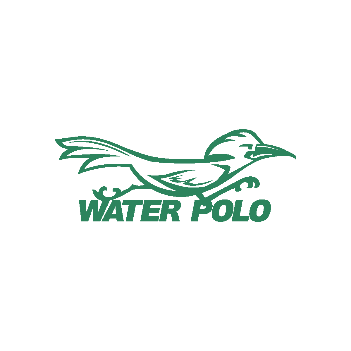 Water Polo mascot - green