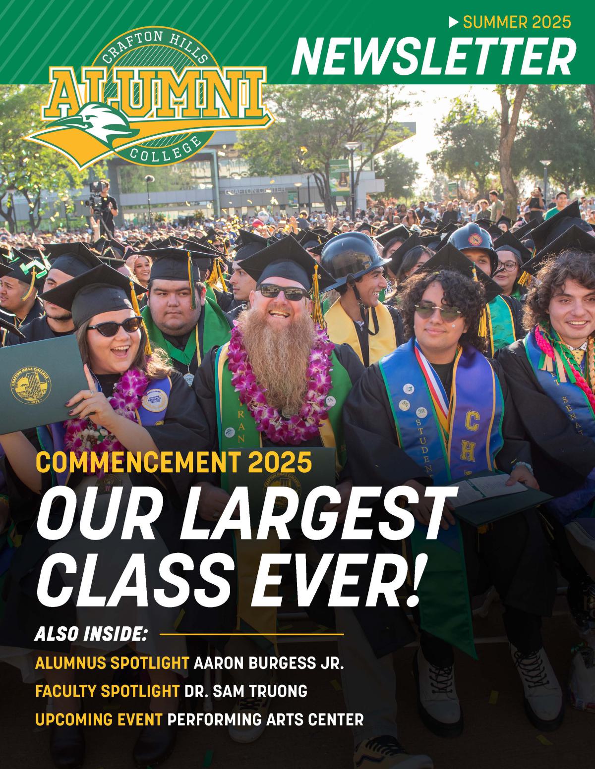 Summer 2025 Alumni Newsletter Cover