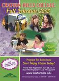 Cover of Fall 2008 Schedule of Classes