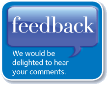 feedback:  We would be delighted to hear your comments.