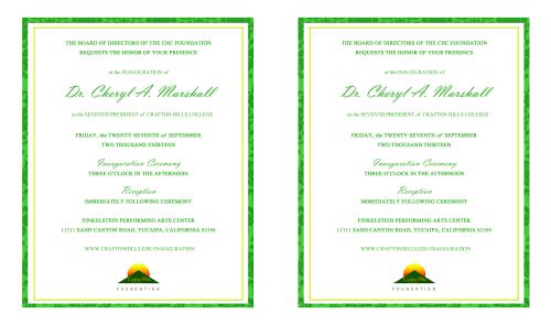 Invitation inside
